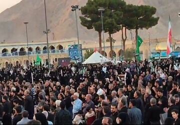 برگزاری مراسم جاماندگان اربعین حسینی شهرضا با حضور پرشور عزاداران و شعار «انا علی العهد» 