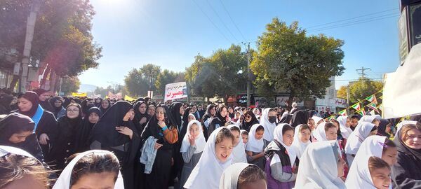 راهپیمایی روز ۱۳ آبان در شهرستان سملقان