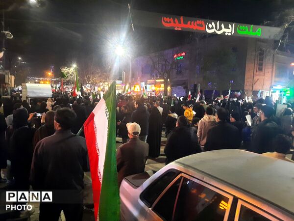 تجمع بزرگ مردم غیور و ولایتمدار نیشابور در خونخواهی از امام شهید