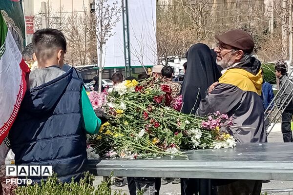 مراسم تشیع و تدفین شهدای حملات رژیم منحوس صهیونیستی آمریکایی در شهرستان پردیس 