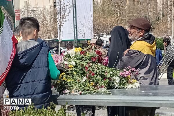 مراسم تشیع و تدفین شهدای حملات رژیم منحوس صهیونیستی آمریکایی در شهرستان پردیس 