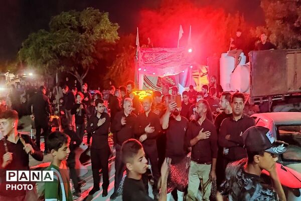 مراسم شام غریبان سالار شهیدان  در حسینیه شهدای شهر بار