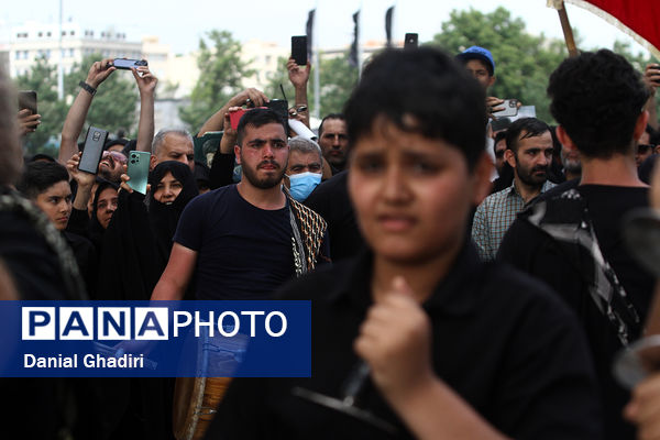 مراسم تشییع پیکر شهدای خدمت در تهران