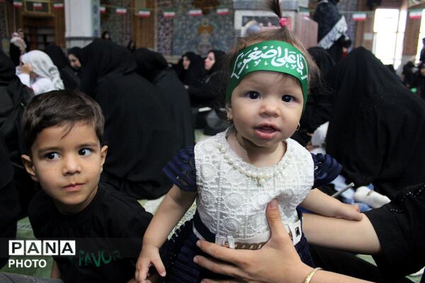 مراسم شیرخوارگان حسینی در منطقه پردیس