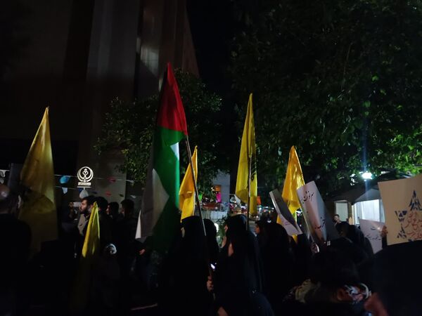تجمع دانشجویان دانشگاه علوم پزشکی شیراز در محکومیت جنایت رژیم صهیونیستی