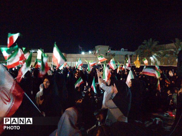 حماسه‌ای دیگر در شهرستان کهنوج با حضور مردم 