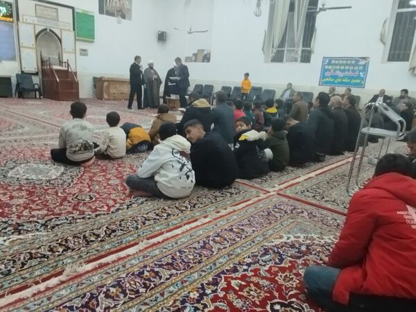 مراسم تقدیر از دانش آموزان معتکف‌روستای مهدی آباد خلیل آباد