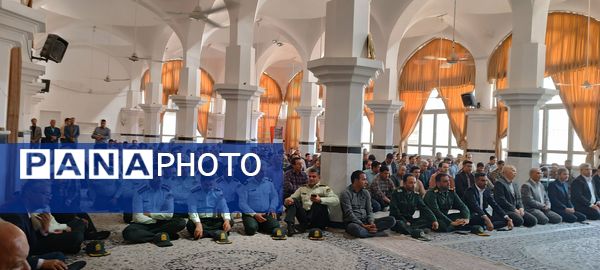 مراسم یادواره شهدای خدمت به‌مناسبت هفته دولت در شهرستان خلیل آباد 