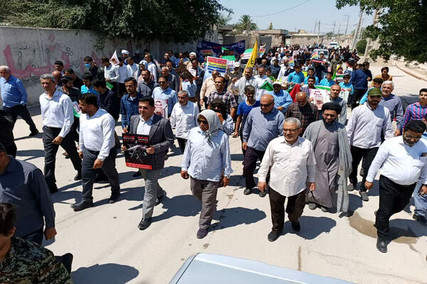 راهپیمایی روز قدس در تنگستان، شبانکاره، سعدآباد و بوشهر