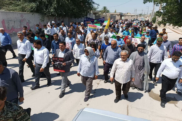 راهپیمایی روز قدس در تنگستان، شبانکاره، سعدآباد و بوشهر