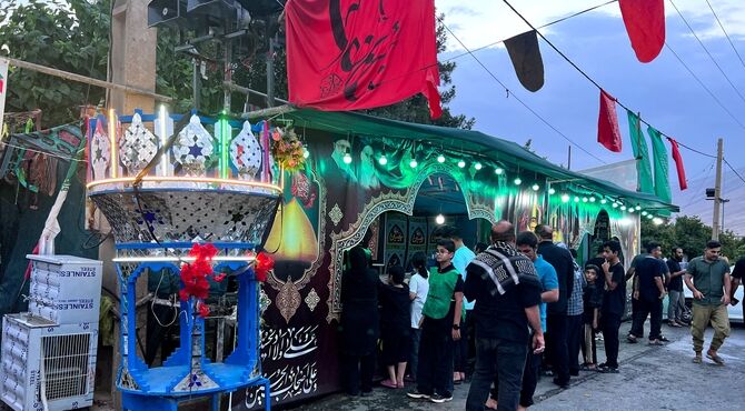 برپایی موکب مرکزی پلدختر برای استقبال و پذیرایی از زائران اربعین
