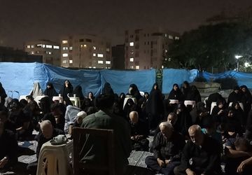 عزاداری آقا علی بن موسی الرضا(ع) در مسجد امام حسین(ع)