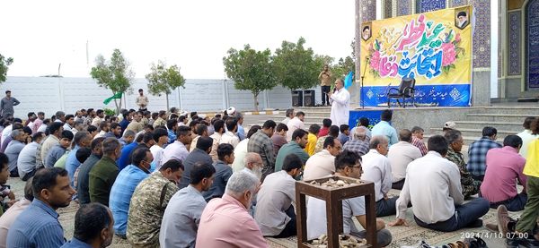 حضور پُر‌شور مردم بوموسی در نماز عید سعید فطر