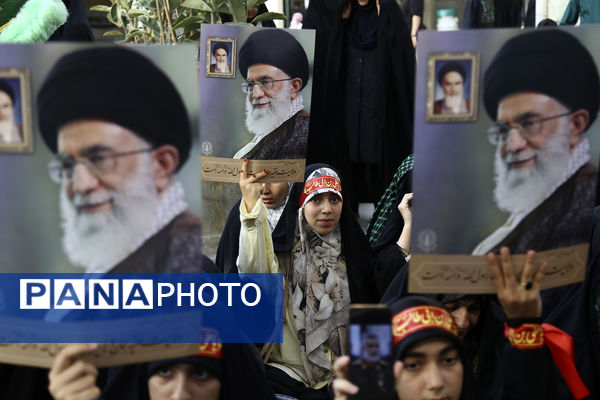 اجتماع ضد صهیونیستی نوجوانان فاطمی در حرم حضرت معصومه(س)