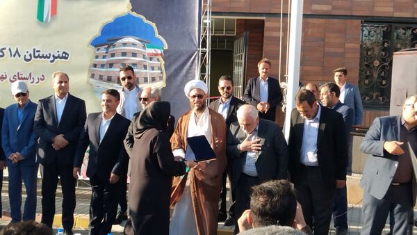 آیین افتتاحیه هنرستان ۱۸ کلاسه حاج حسن شهبازی اهر