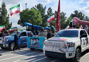 حضور گسترده مردم کرمانشاه در رزمایش جانفدا برای ایران امام رضایی