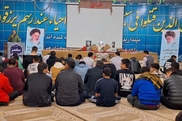 افتتاحیه اردوی راهیان نور پسران در پادگان شهید رستگاری اندیمشک 