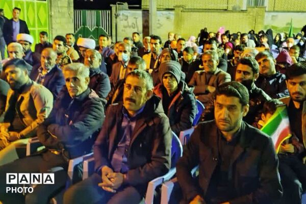 سوگواری مردم روستاهای شهر قلعه رئیسی در پی شهادت رهبر انقلاب