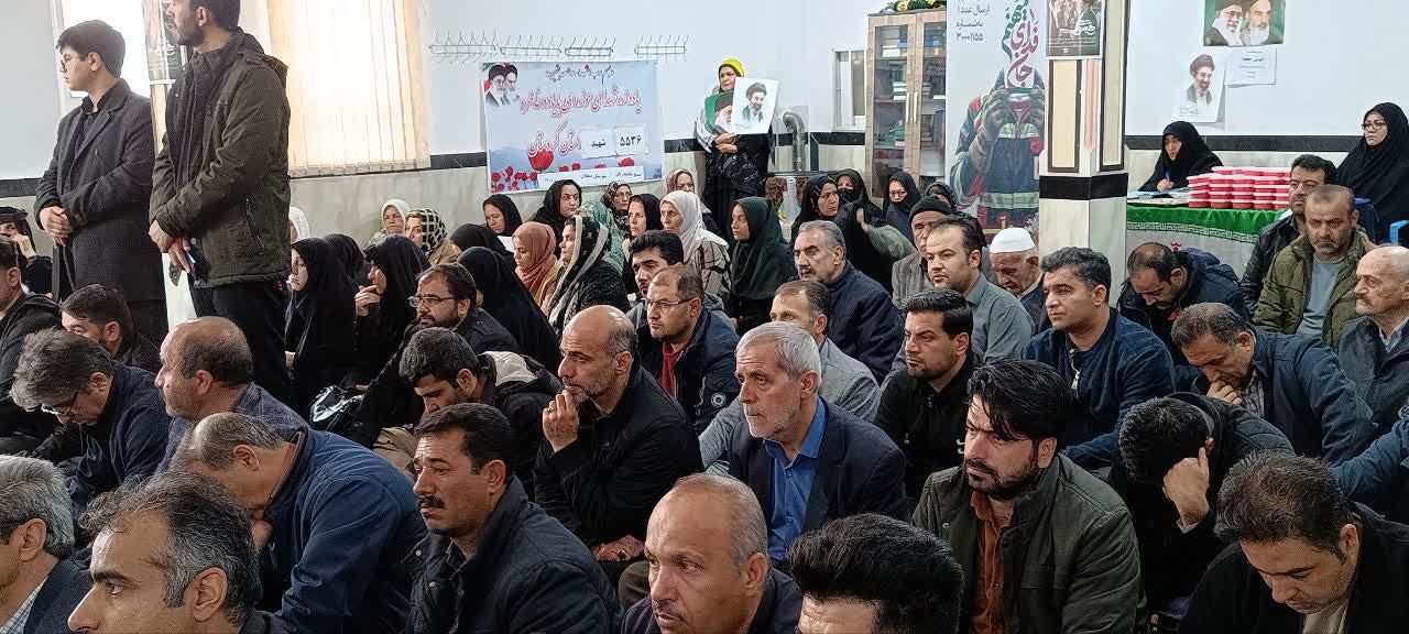  بزرگداشت اربعین رهبر شهیدو شهدای جنگ رمضان در دهگلان 