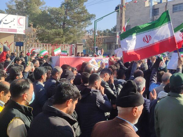 آیین تشییع پیکر مطهر شهید حافظ امنیت در شهرستان خواف 