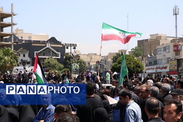 وداع با پیکر مطهر شهید حسین امیرعبدالهیان در شهرستان ری