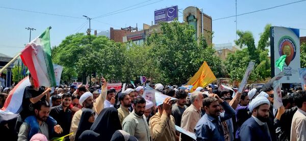 خروش مردم انقلابی قم در اعلام انزجار از جنایات رژیم صهیونیستی 