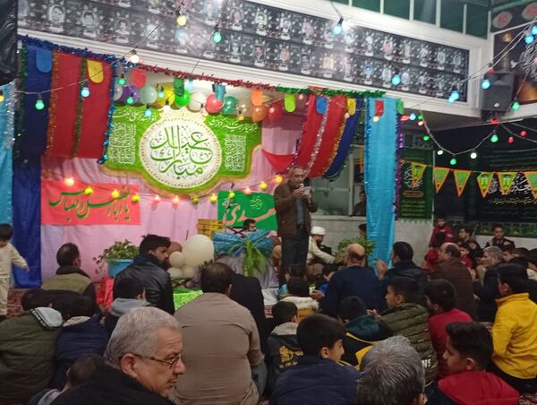 تکیه حسینی غرق در شادی علوی