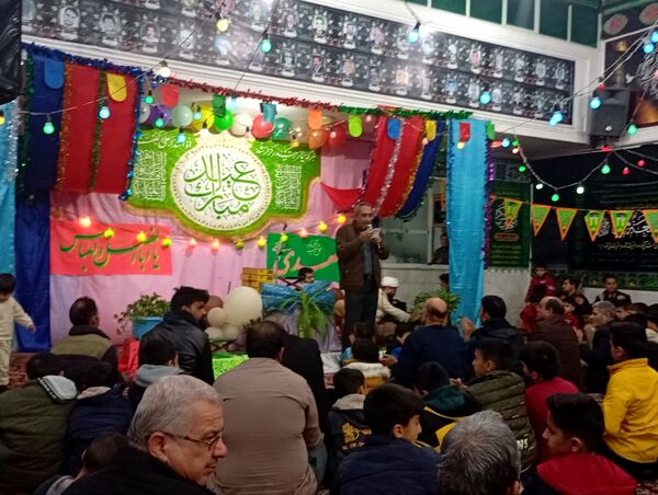 تکیه حسینی غرق در شادی علوی