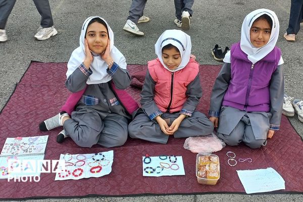 بازارچه دانش آموزی در دبستان شهید ناصری ناحیه دو شهرری 