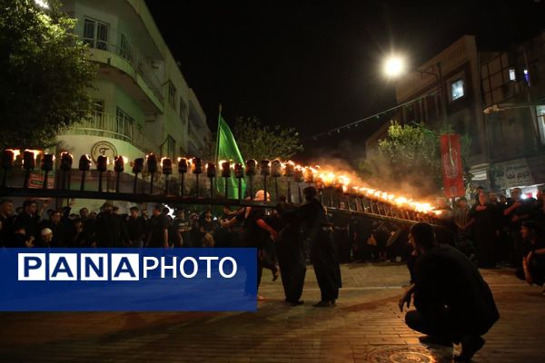 آیین «مشعل گردانی» نجفی‌های مقیم قم