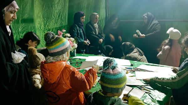 موکب  فرهنگی کودکان در شهرستان کاشمر 