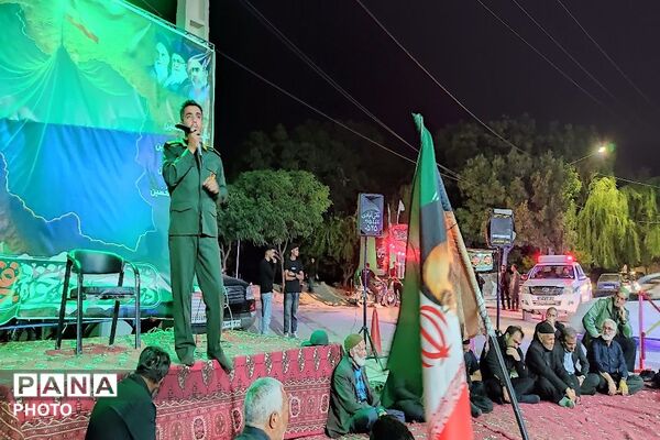 هیئت عزاداری آقا ابا عبدالحسین در  شب عاشورا حسینی در شهر بار نیشابور 