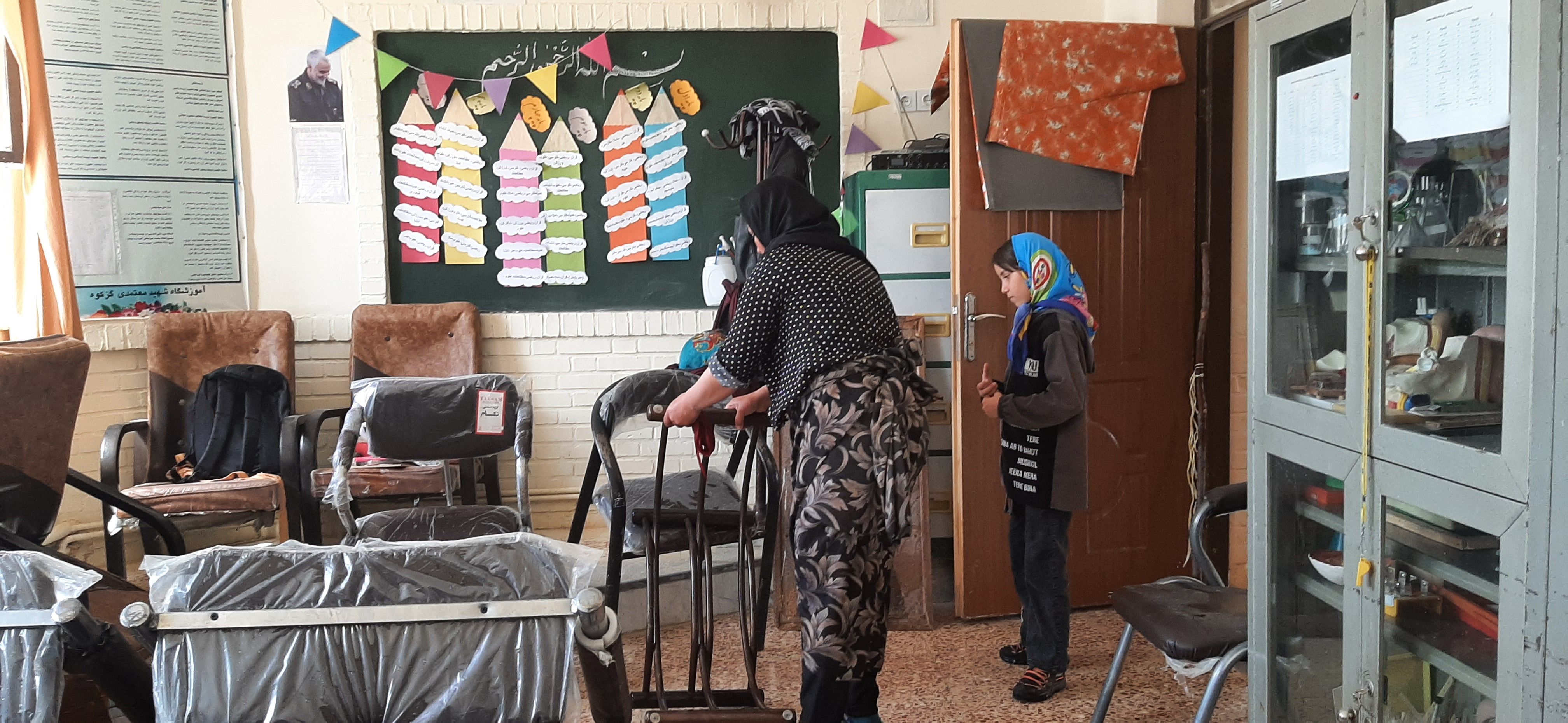 آماده‌سازی مدرسه شهید معتمدی روستای گزکوه برای بازگشایی مدارس