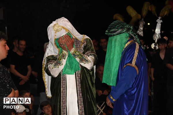 بازخوانی حماسه حضرت قاسم(ع) در پنجمین شب اجرای تئاتر مذهبی نظرآباد