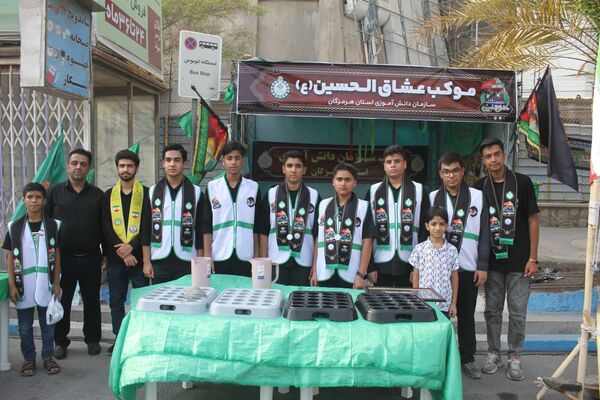 موکب‌ عشاق‌الحسین سازمان دانش‌آموزی، میزبان جاماندگان اربعین حسینی در هرمزگان