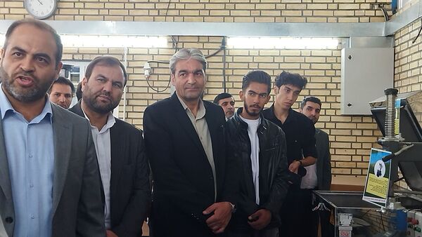 آیین افتتاحیه کارگاه و زمین چمن هنرستان تخصصی خودرو برادران نیشابور 