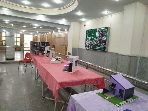نمایشگاه هفته مشاغل هنرستان کار و دانش دخترانه فاطمیه شهرستان جم 