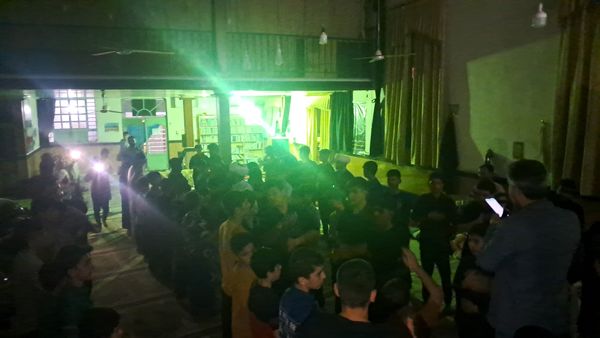 مراسم اعتکاف پسران در مسجد موسی بن جعفر آشخانه 