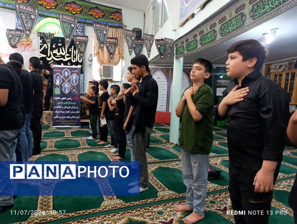 سوگواره احلی من العسل نوجوانان عاشورایی شهر آشخانه 