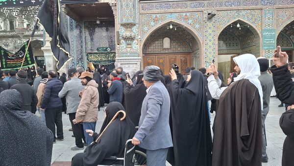 مراسم عزاداری شام شهادت امام هادی(ع) در حرم بانوی کرامت 