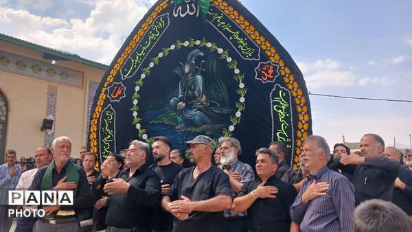 آیین نخل برداری  در محله دشتک سانیج به مناسبت شهادت امام رضا (ع)