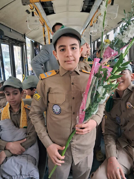 عطر افشانی و گلباران مزار شهدای شهرستان بجنورد  