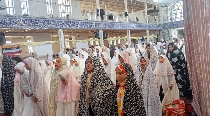 مراسم معنوی اعتکاف در مسجد النبی زارچ 