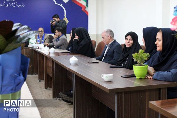 مراسم سالروز تاسیس سازمان دانش آموزی در خراسان شمالی