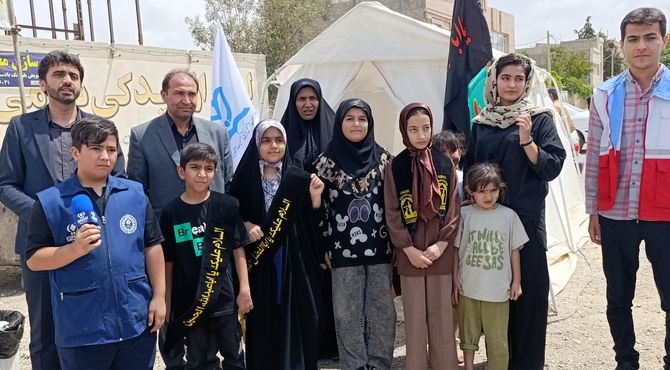 برپایی موکب کانون فرهنگی و تربیتی شهید مطهری در آشخانه 