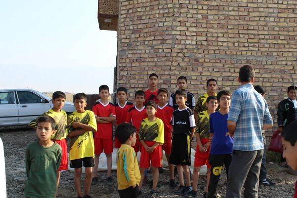 افتتاح زمین چمن روستای خوجان 
