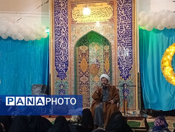 مراسم شهادت حضرت زینب کبری در جمع معتکفین مسجد فاطمیه نیشابور