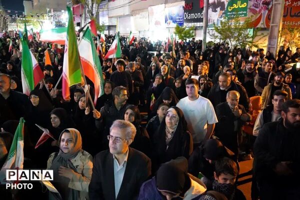 حماسه اقتدار و ایستادگی فردیسی‌ها در صد و سی‌امین اجتماع شبانه