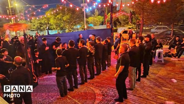 مراسم عزاداری شب هشتم ماه محرم در مسجدالنبی نیم‌ور
