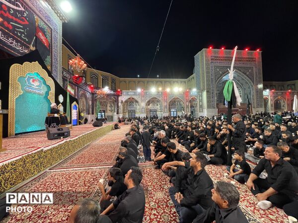 عزاداری سومین شب محرم در حریم سلطان آهو علی بن موسی الرضا(ع)